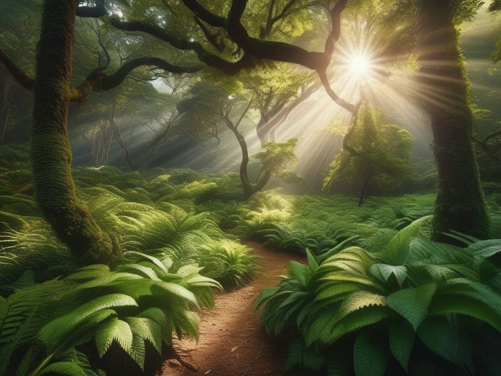 Impresionante imagen de un bosque exuberante en Uruguay, resaltando la belleza natural del país