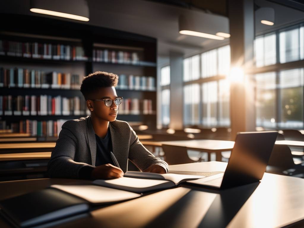 Estudiante emprendedor construyendo marca personal