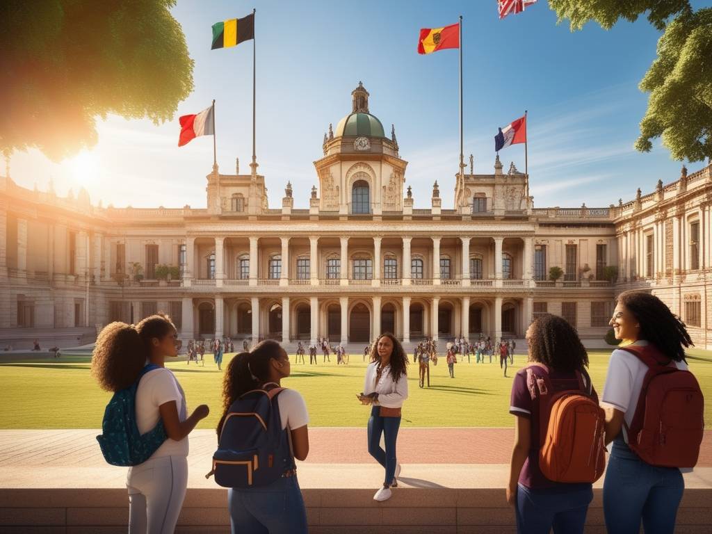 Estudiantes diversos en la Universidad de la República, con programas de intercambio en universidades del interior