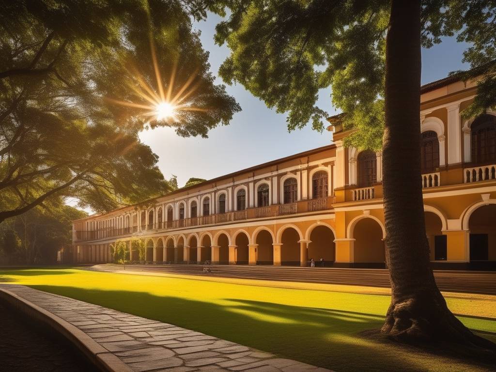 Programas académicos únicos en el interior: Escenario universitario vibrante y natural con estudiantes comprometidos en actividades académicas