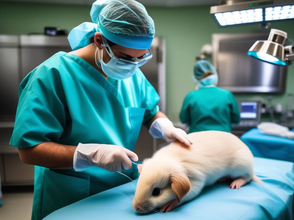 Veterinario en Uruguay realizando cirugía en animal- Sueldo de un Veterinario en Uruguay